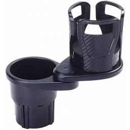 Soporte porta vaso doble con expansor para auto