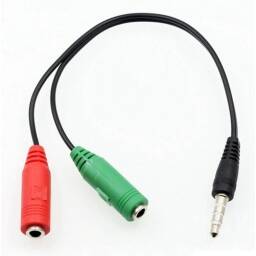Adaptador 3.5 Mm Audio Y Micrfono 