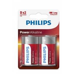 Pack X2 Pila Alcalina Philips Tamao D