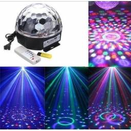 Media Esfera Audioritmica Con Luz Led Y Parlante