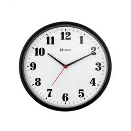 Reloj De Pared Analgico Herweg 6126 Con Diseo Moderno 26cm De Dimetro Negro